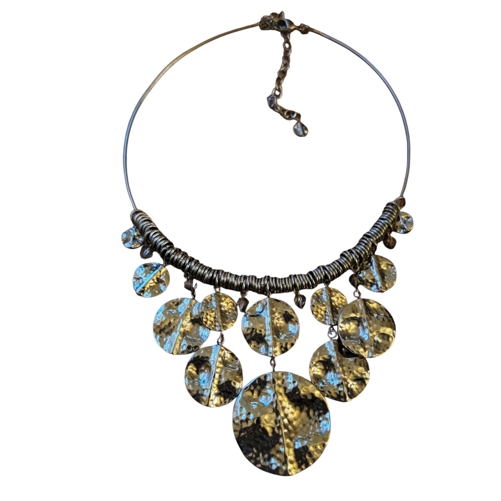 Silver Statement Necklace - image 2